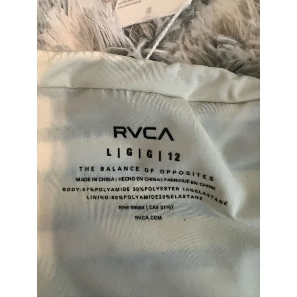 NWT RVCA Womens Moxie French Swim Bottoms Size L